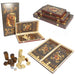 Foldable Wooden Backgammon Set – Portable Board with 30 Pieces (29/39/49cm)