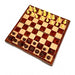 2-in-1 Folding Magnetic Chess & Checkers Set — 19x19cm Wood-grain Board with Carry Box