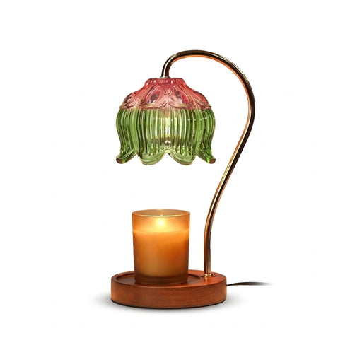 Petal Candle Warmer Lamp with Timer and Dimmable Light