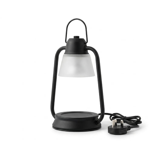 Retro Black Candle Warmer Lamp with GU10 Bulb and UK Plug