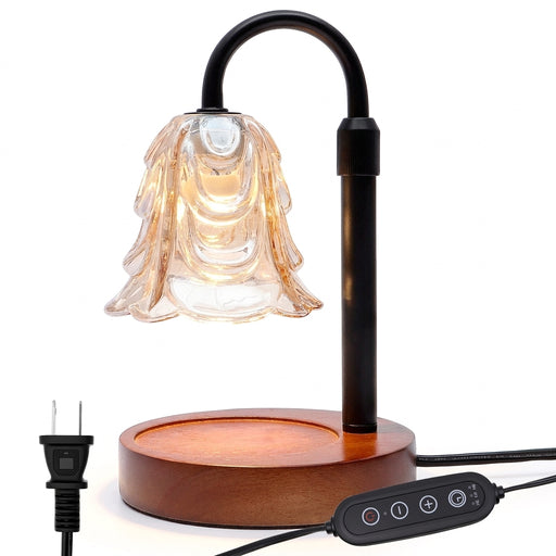Flower Candle Warmer Lamp with Timer, 4-Level Dimming and Adjustable Height
