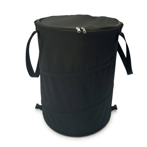 Foldable Camping Bin with Lid, 37.8L Oxford Fabric Storage Basket