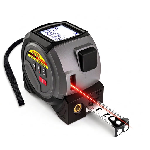 3-in-1 Laser Measuring Tool with 5m Tape, Cross-Line Laser and 40m or 60m Range