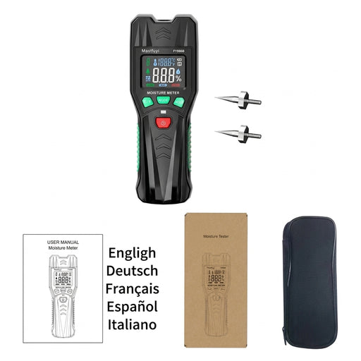 Two-Pin Digital Moisture Meter for Wood, Walls and Concrete