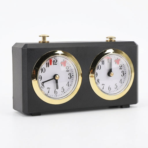 Portable Wind-Up Mechanical Chess Clock with Large, Easy-to-Read Dials