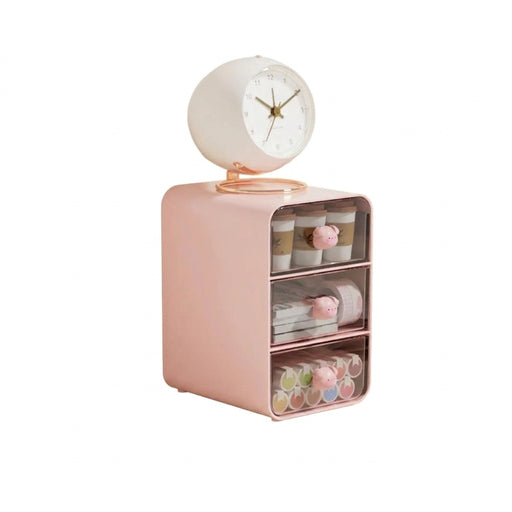 Plastic Desktop Storage Box with Lid – Stationery and Accessories Organiser