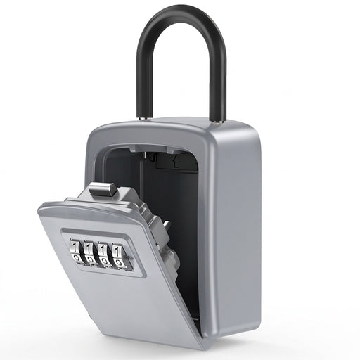 4-Digit Combination Key Safe with Detachable Shackle