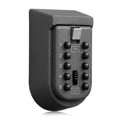 Wall-Mounted Key Safe with 10-Digit Combination Lock and Weatherproof Cover