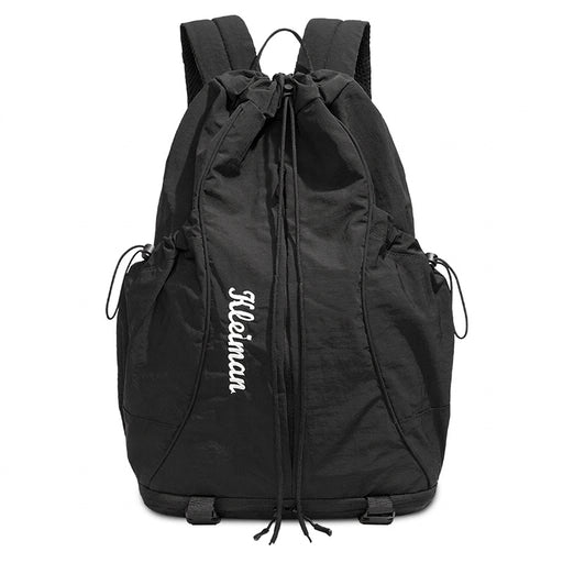Drawstring Tennis Racket Backpack with Shoe Compartment, Large-Capacity Sports Bag for Men and Women