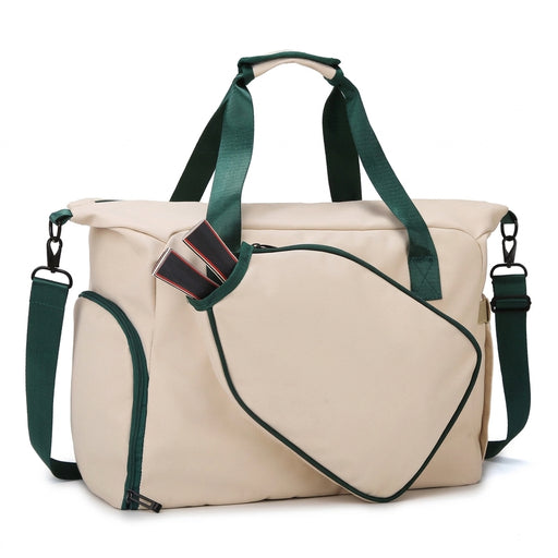 Pickleball and Tennis Racket Bag, Polyester Sports Tote and Messenger Bag