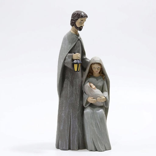 Wooden Holy Family Nativity Figurine for Christmas