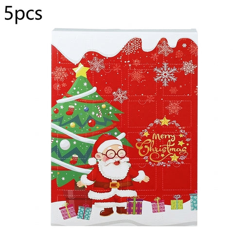 Wooden Christmas Tree Advent Calendar with 24 Numbered Compartments