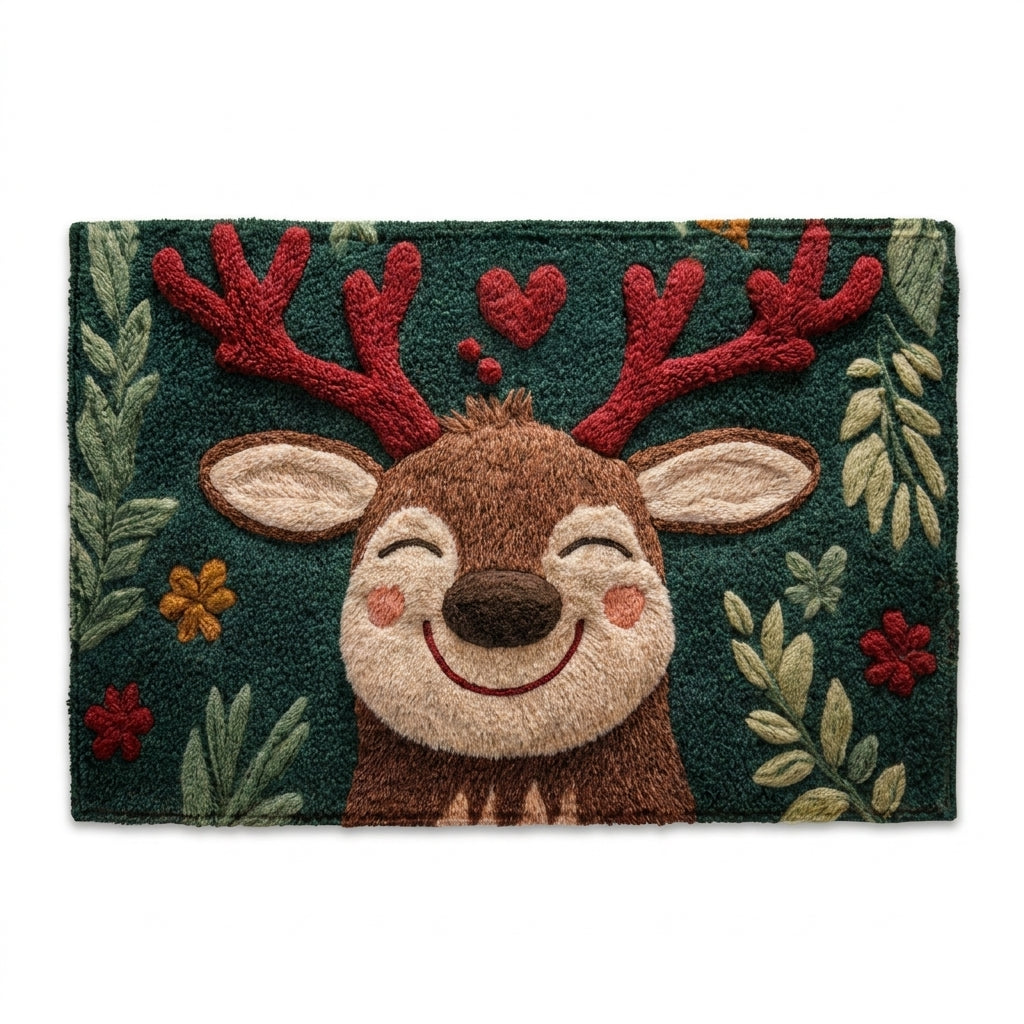 Christmas Door Mat, Santa Claus and Gingerbread Designs, 60 x 40 cm