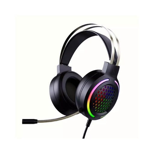 WH H500 Gaming Headset - 7.1 Virtual Surround Sound, 50mm Unit, RGB Dynamic Breathing Light, Omni-Directional Microphone - Perfect for Immersive Gaming Experience - Shopsta EU