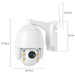 WiFi Security IP Camera - 12mm 5X Zoom 1080P HD, Mini Monitoring, Waterproof Night Vision - Ideal for Outdoor Surveillance and Home Protection - Shopsta EU