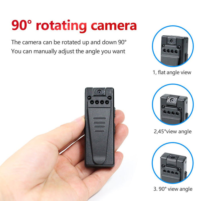 Z8 Mini HD Camera - 1080P Back Clip Night Vision Micro USB Camera, Small and Portable - Ideal for Discreet Surveillance and Recording - Shopsta EU